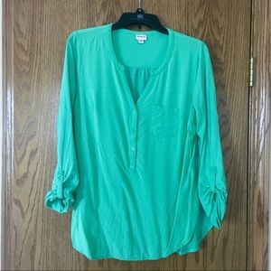 Merona bright mint green shirt